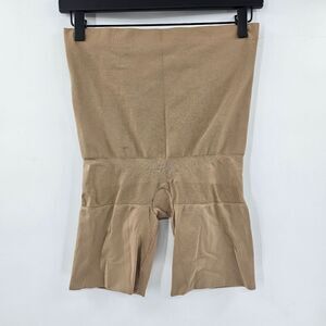 Spanx assets shapewear shorts belly support 1x tan brown